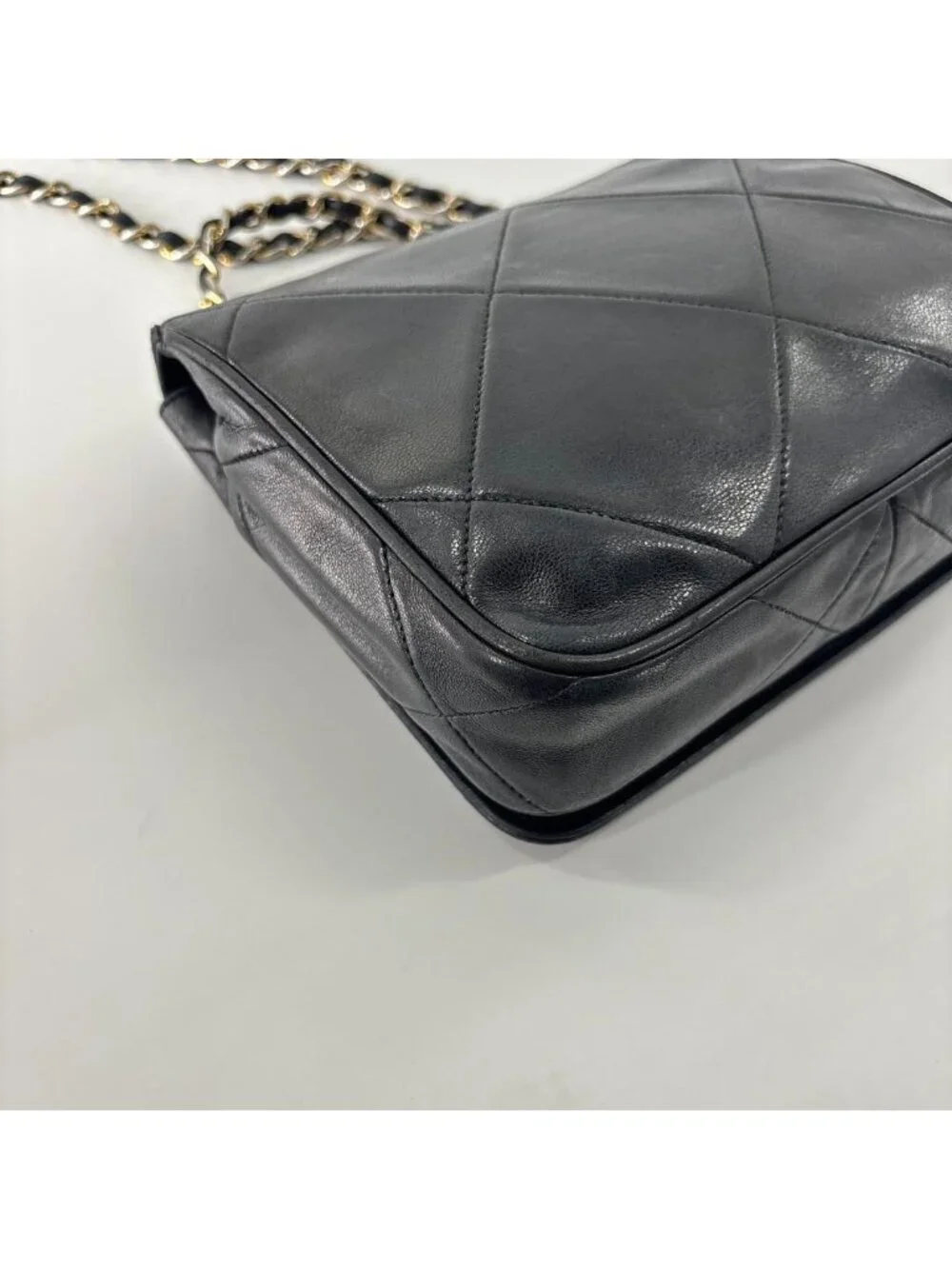 Chanel Super Quilted CC Logo Shoulder Bag Black